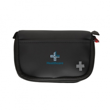 Logotrade promotional merchandise picture of: RCS recycled nubuck PU pouch first aid set mailable